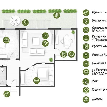 Besotel - 20 2 Standorte 35 Schlafzimmer 29 Badezimmer 52 Betten Fuer 73 Gaeste * Erkrath