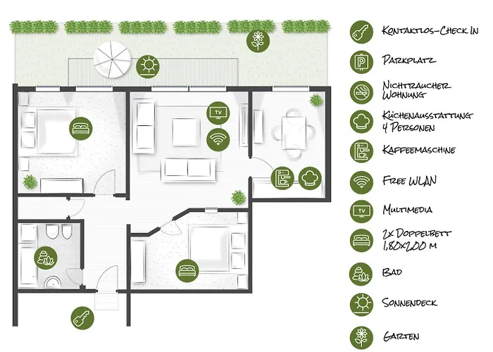 Besotel - 20 2 Standorte 35 Schlafzimmer 29 Badezimmer 52 Betten Fuer 73 Gaeste * Erkrath